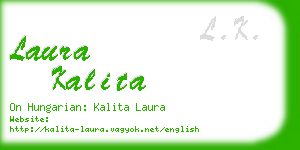 laura kalita business card